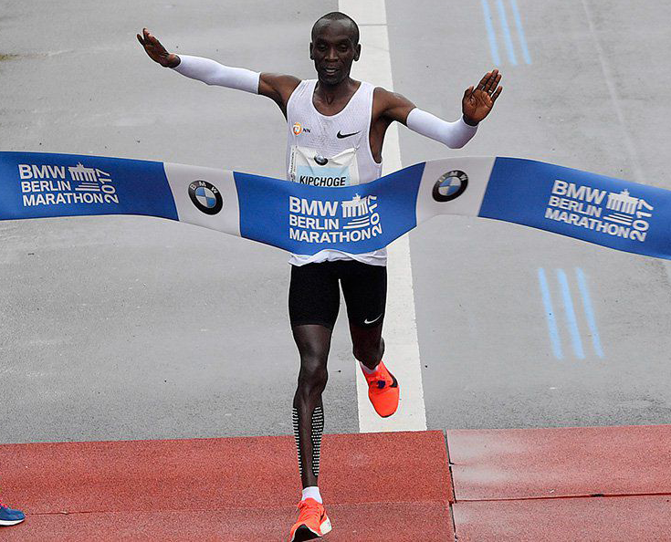 Victorious Eliud Kipchoge Crushes Marathon World Record Peach City 
